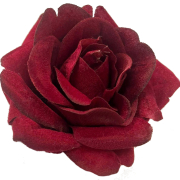 Róża wyrobowa welur JUL0084 śr7cm/h-5cm BEZ PLASTIKOWEJ KOŃCÓWKI
