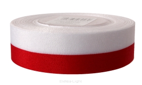 Wstążka tkana flaga biało-czerwona WS-White/Red 25mmx20y