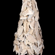 Choinka drewniana dekoracyjna biała HJ181049LW-60cm