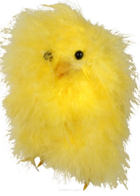 Kurczak z piórek żółty 10cm 26MZ051D