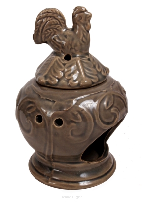 Kominek ceramiczny z kurą A4287B/A4287A 14cm