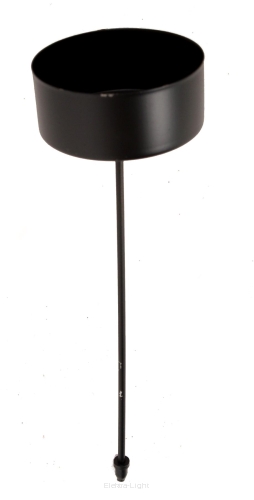 Podstawka pod świecę 4cm MATT czarna 4szt/kpl