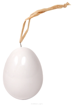 Jajo ceramiczne zawieszka białe 6cm TG45875-1