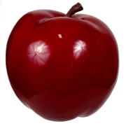 Jabłko dekoracyjne plastikowe duże 22854 M92530 śr13cm